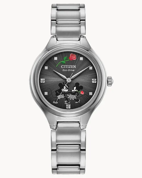 Mickey Mouse and Minnie Mouse Tango Gray Dial Stainless Steel Mickey Mouse and Minnie Mouse Tango Gray Dial Stainless Steel
